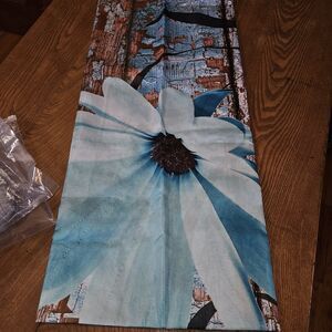 Rustic Shower Curtain Floral Barnwood Fabric Farmhouse Bath Curtain 12 Hooks New